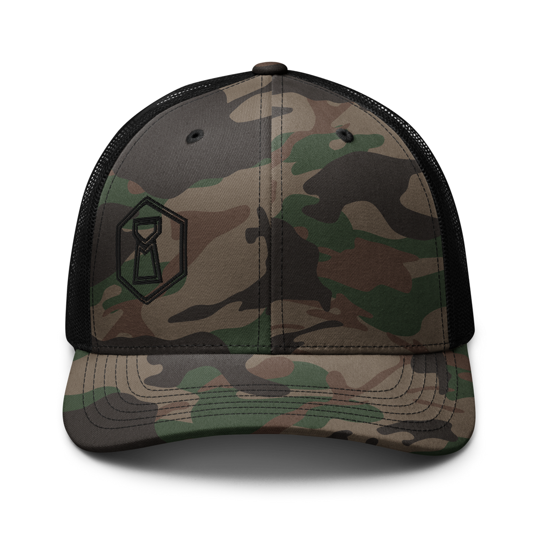 Camouflage trucker hat